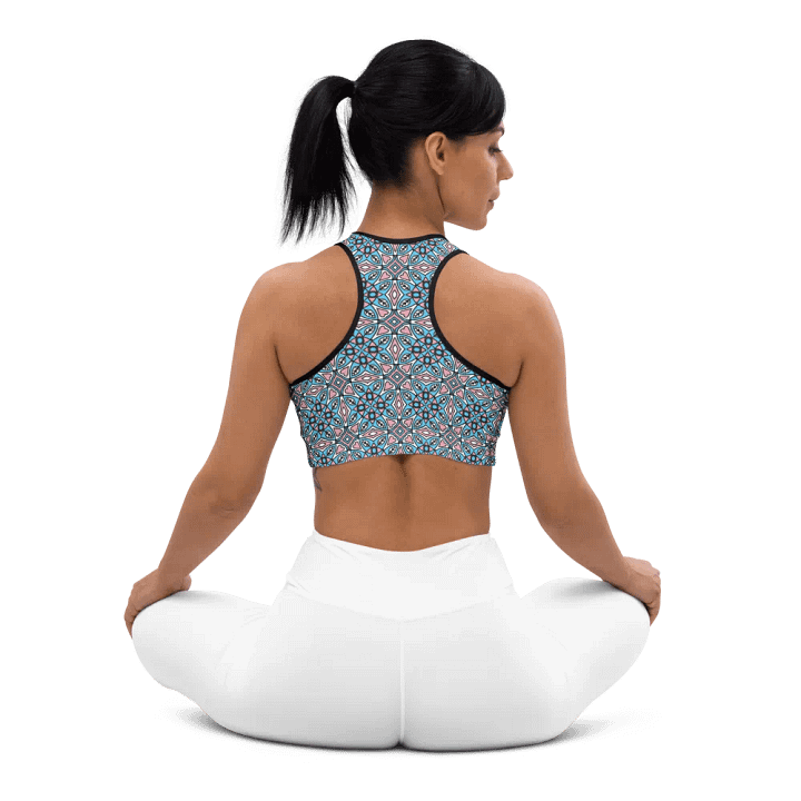Trans Abstract (1) - Padded Sports Bra product image (2)