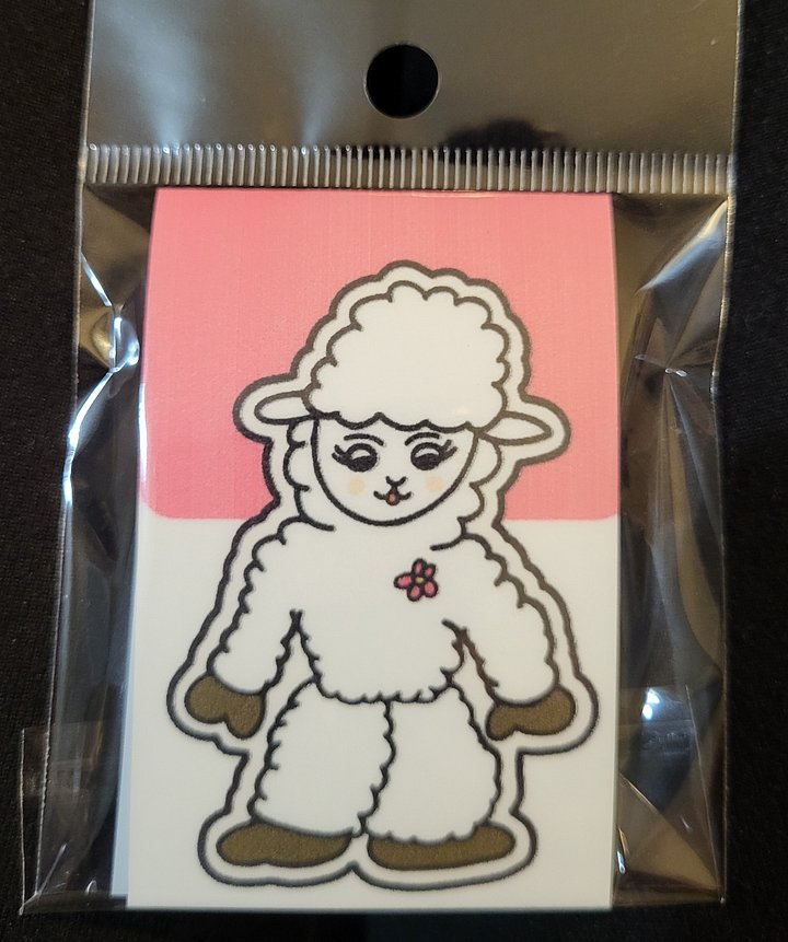 Cute Cartoon Lambie Magnetic Laminated Bookmark for Farm Animal Lovers product image (1)