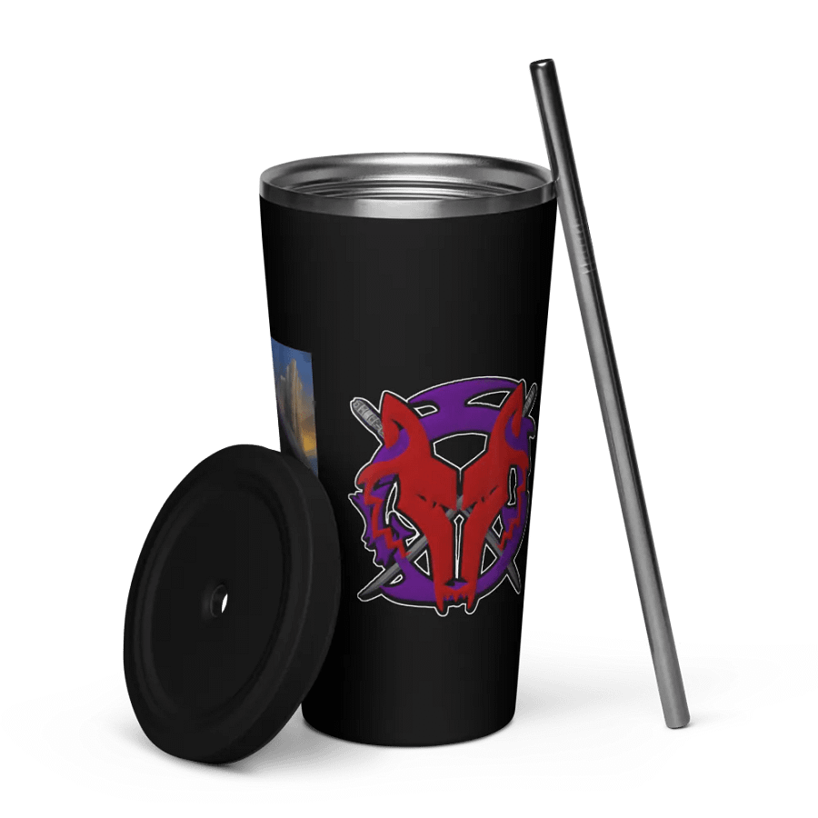 Wolvaren Stainless Tumbler w/Straw product image (5)