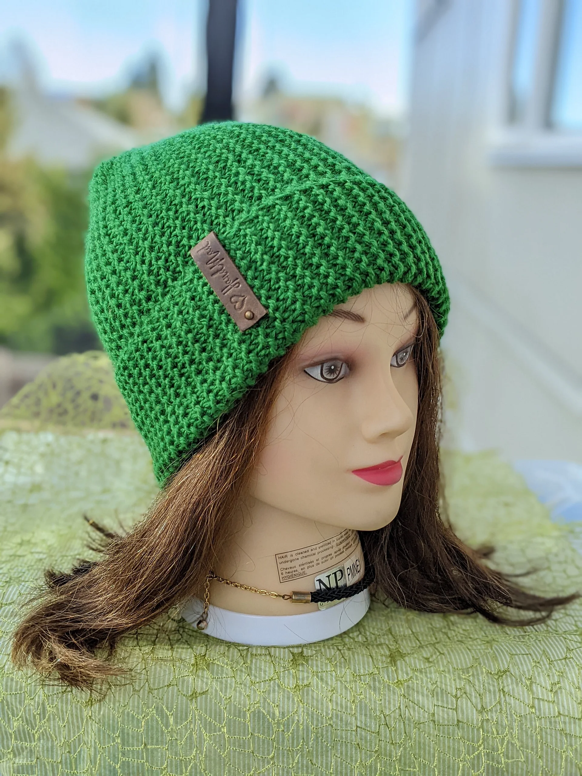 Flat Knit Slouchy Hat Pattern product image (8)