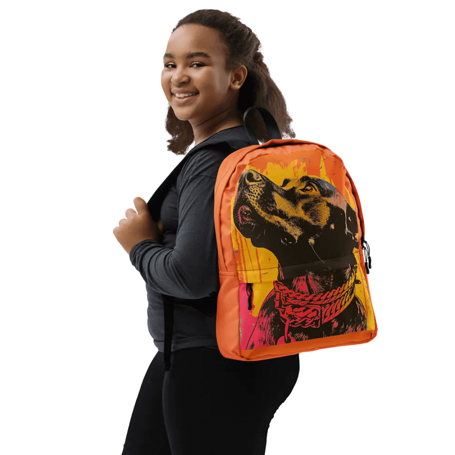 Black Labrador All-Over Print Backpack product image (6)