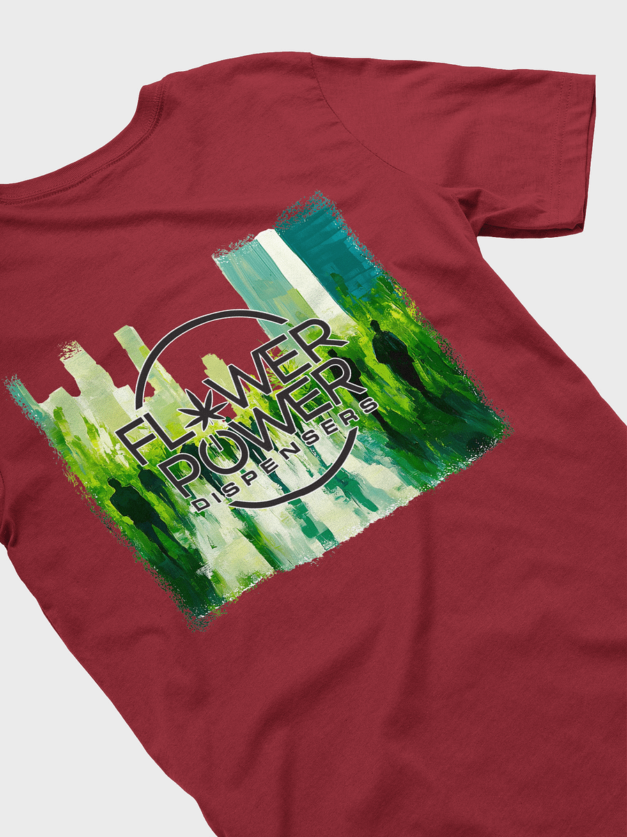 Flower Power Logo Tee (Black, White Outline Logo) product image (16)