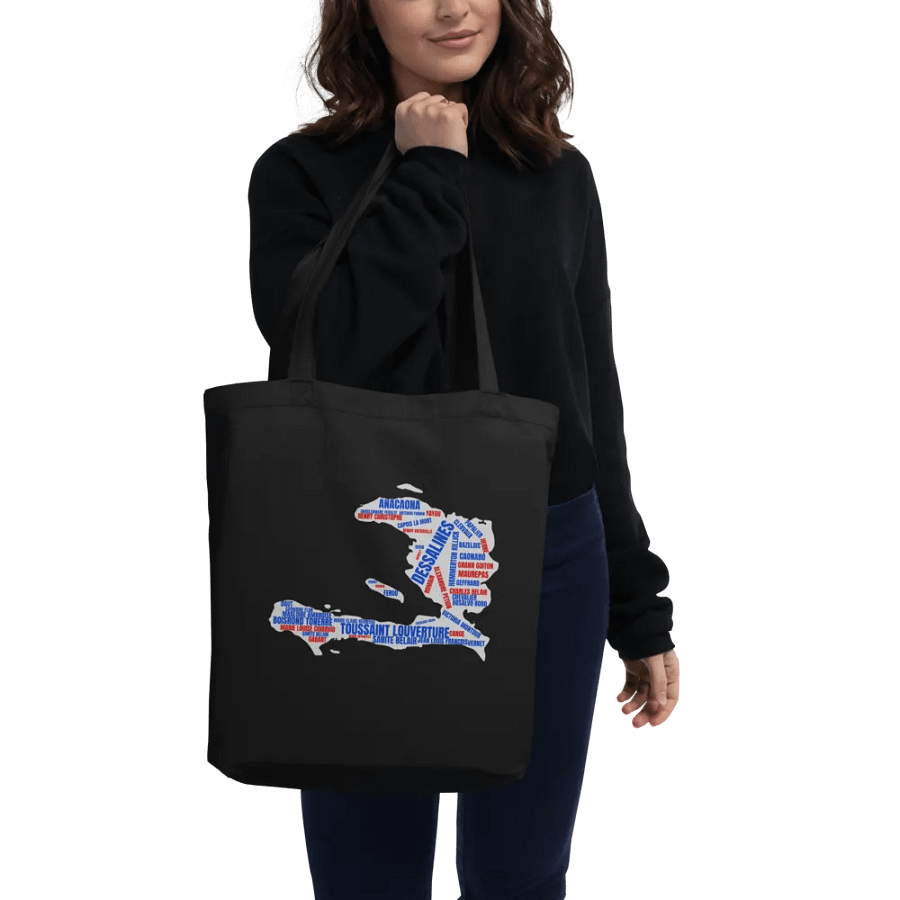 Revolutionary Haiti Word Cloud Tote Bag product image (2)