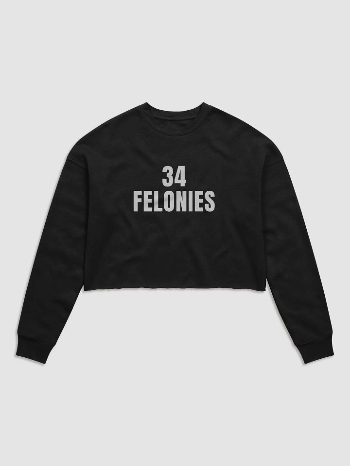 Pris-34 FELONIES-Bella+Canvas Women's Fleece Crop Sweatshirt product image (2)