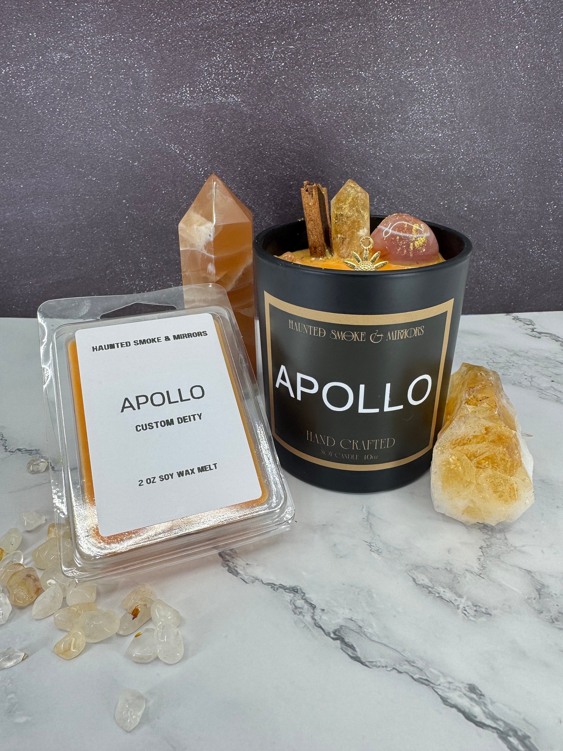 Apollo Crystal Deity Candle product image (1)