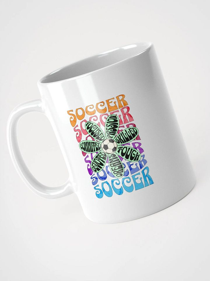 Flower Soccer Motivational Passion Floral Mug product image (2)