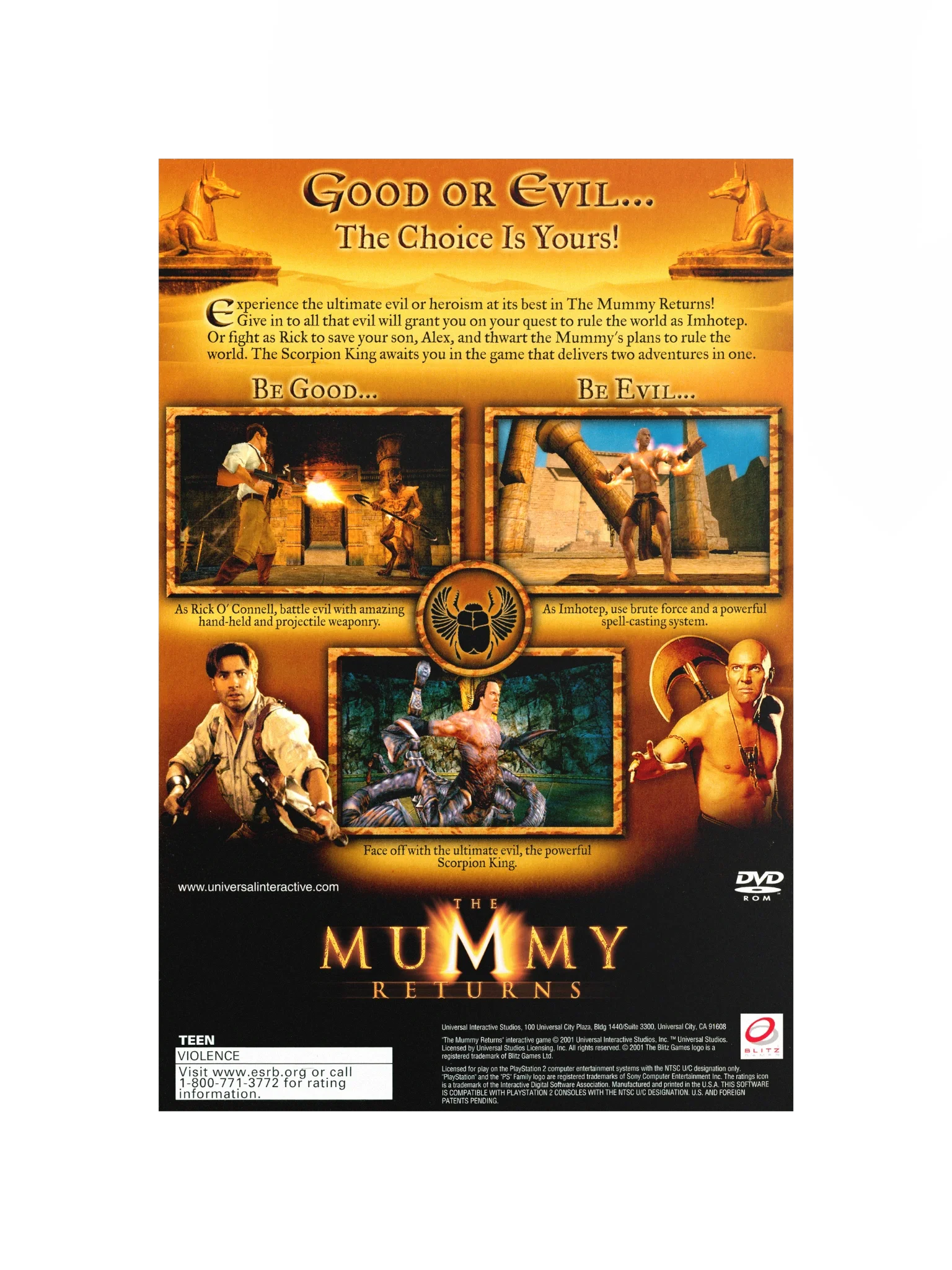 The Mummy Returns (PS2) - Promotional Poster/Flyer product image (4)