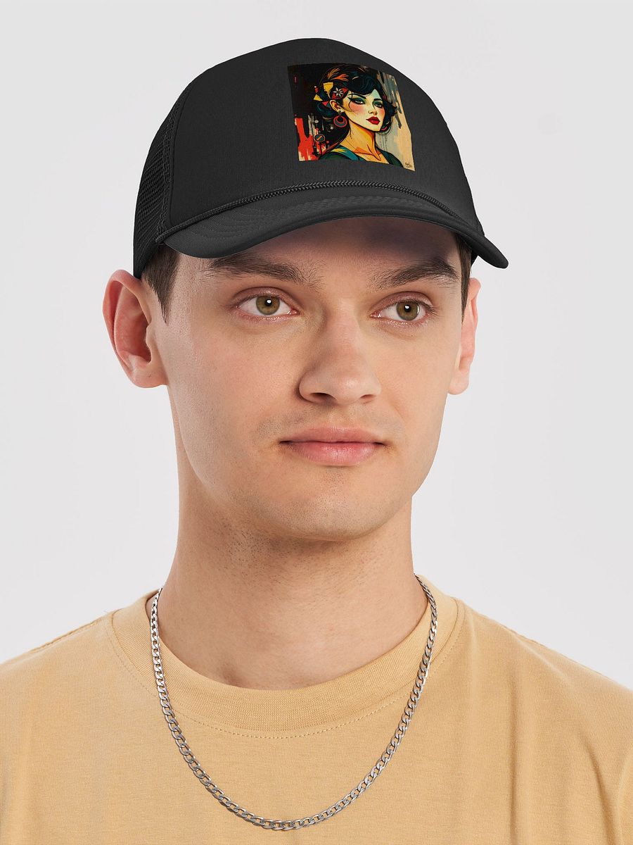 Geometric Goddess Foam Trucker Hat product image (5)
