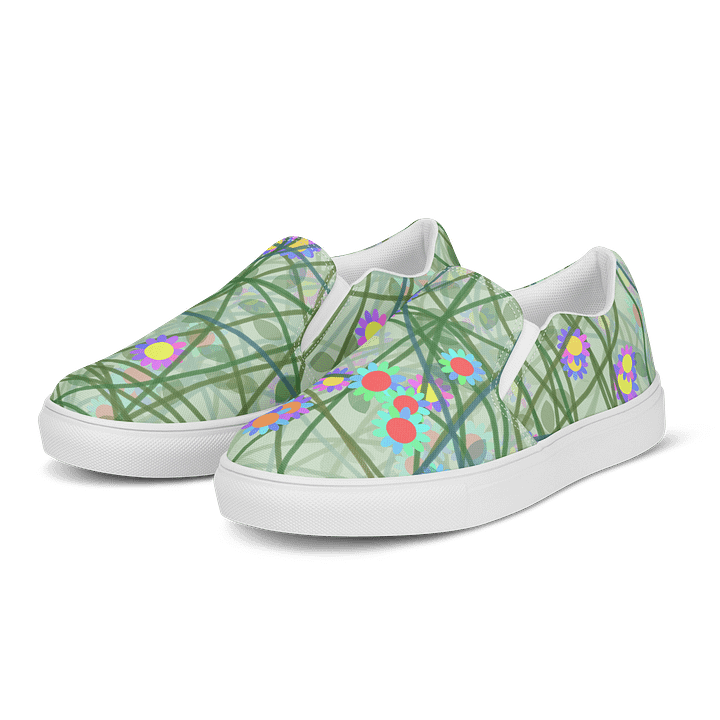 Floral Vine Women's Slip-Ons product image (2)