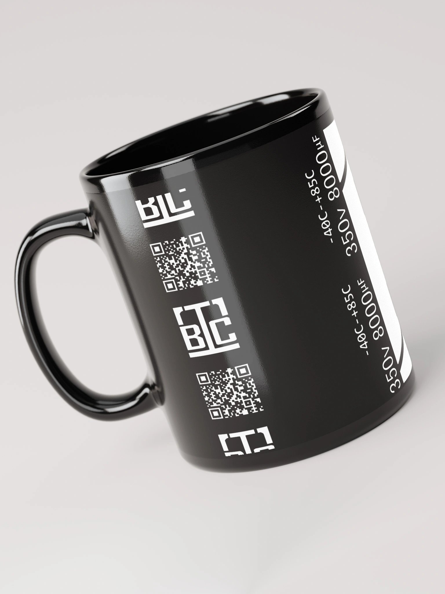 Capacitor Glossy Mug - 11oz Size - BLACK product image (4)