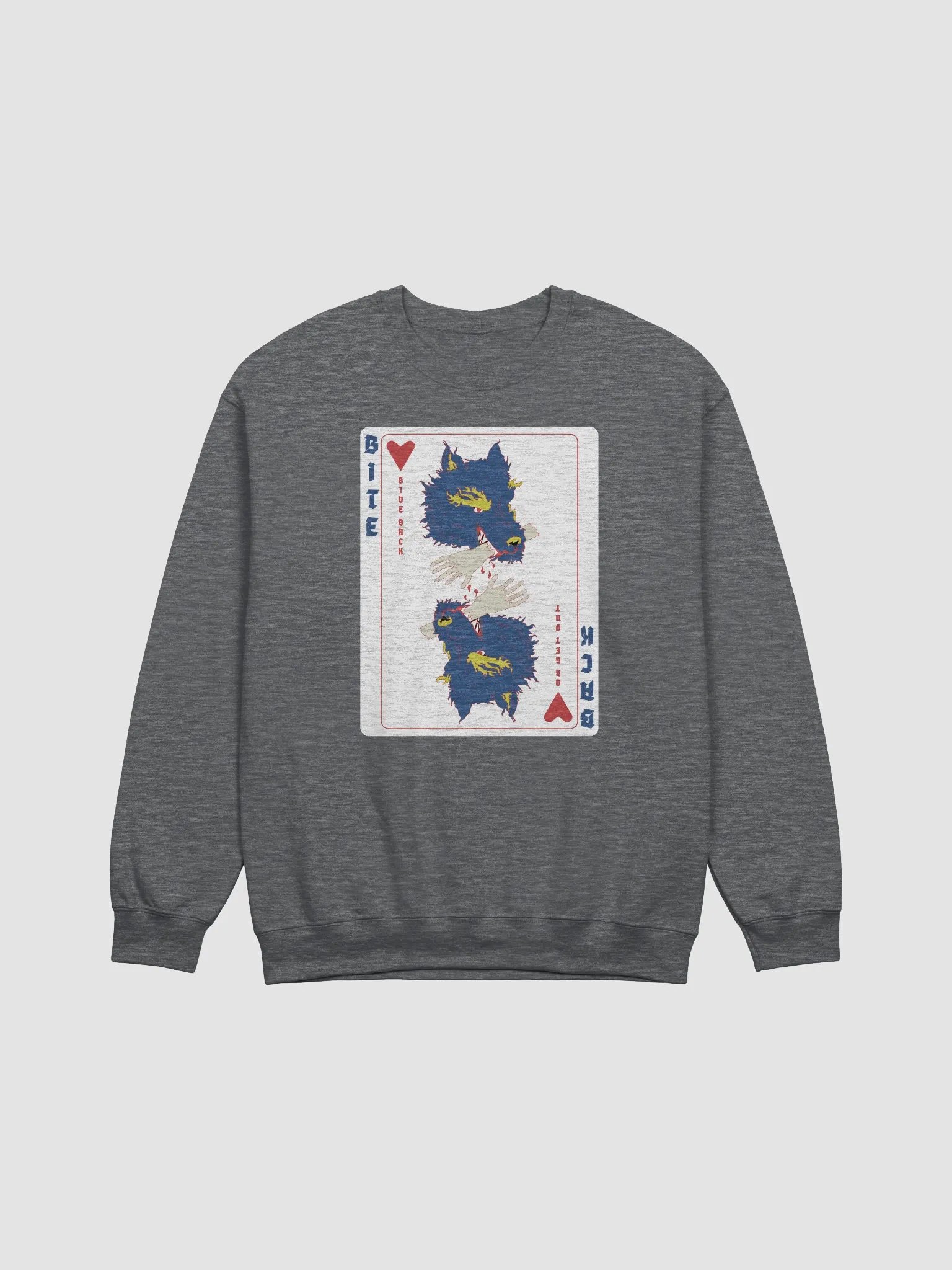 Bite Back red card crewneck product image (1)
