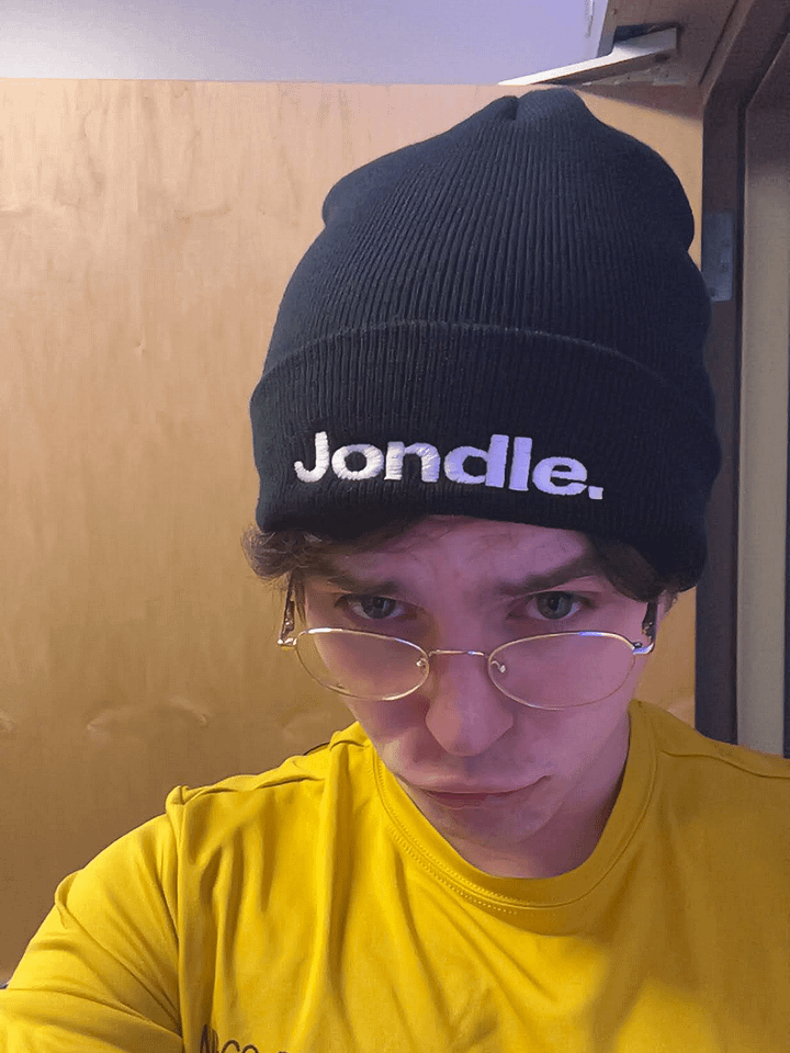 "Jondle." Beanie (Embroidered) product image (1)