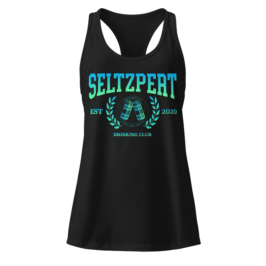 Seltzpert Drinking Club Blue Lagoon Racerback Tank top product image (1)