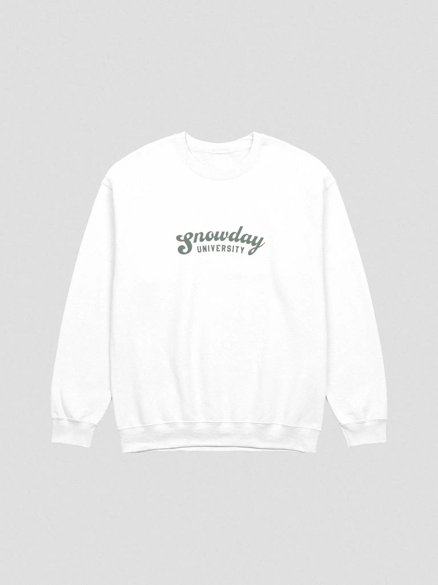 Snowday University crewneck - white product image (1)
