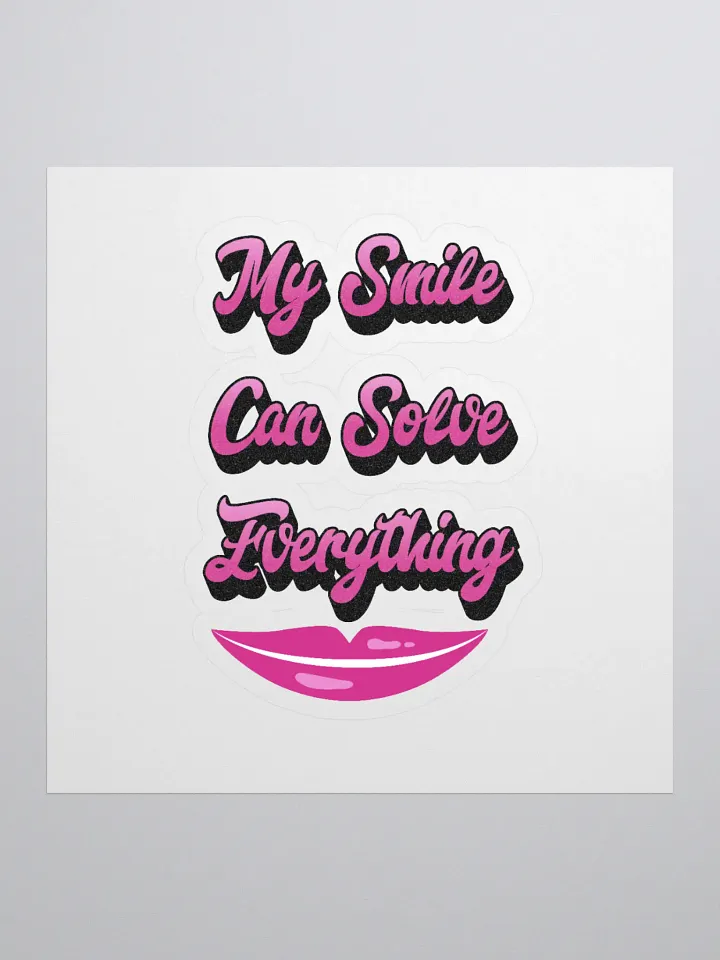 My Smile Can Solve Everything Sticker product image (1)