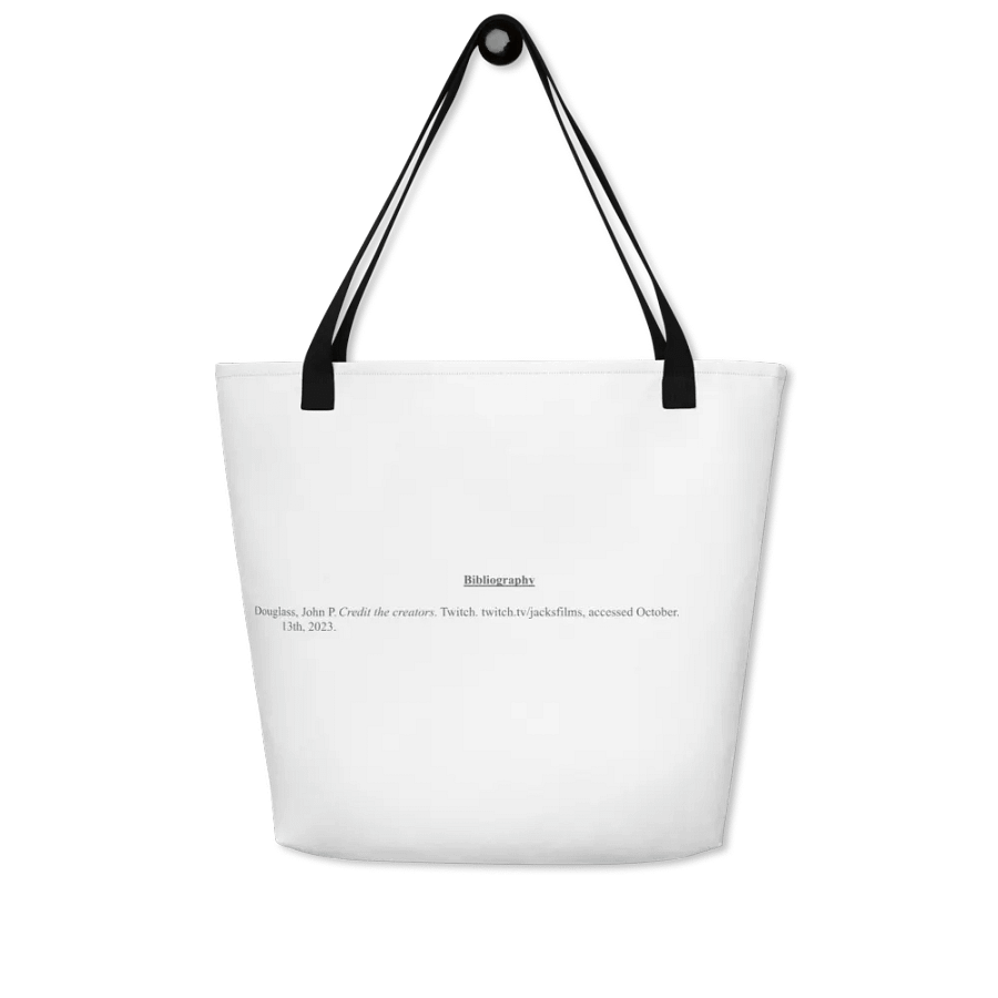 Credit the Creators Biblography Tote Bag product image (4)