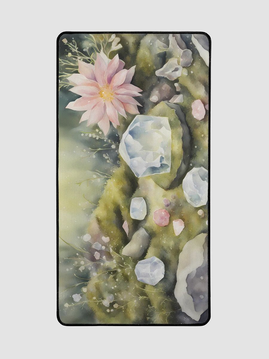 Crystals and Flowers on Moss, 15.5