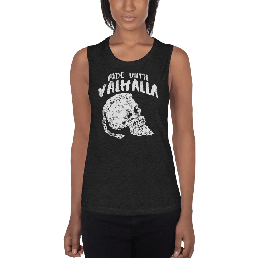 Ride Till Valhalla Women's Muscle Tank product image (1)