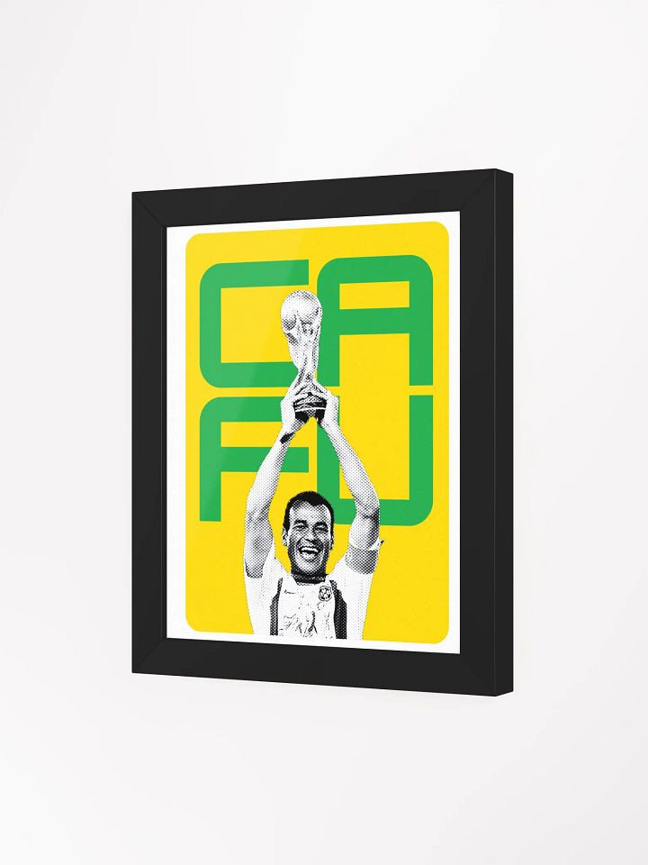 Cafu BW Brazil Name Art Framed Print product image (1)