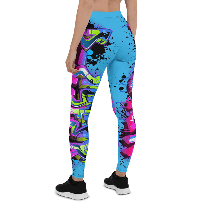 Graffiti Logo Legging Blue product image (2)