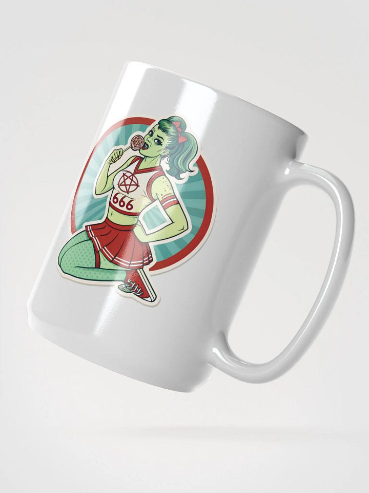 Zombi satanic Cheerleader pinup girl Mug product image (2)