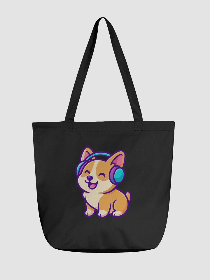 Cheerful Corgi Groove Tote Bag product image (1)
