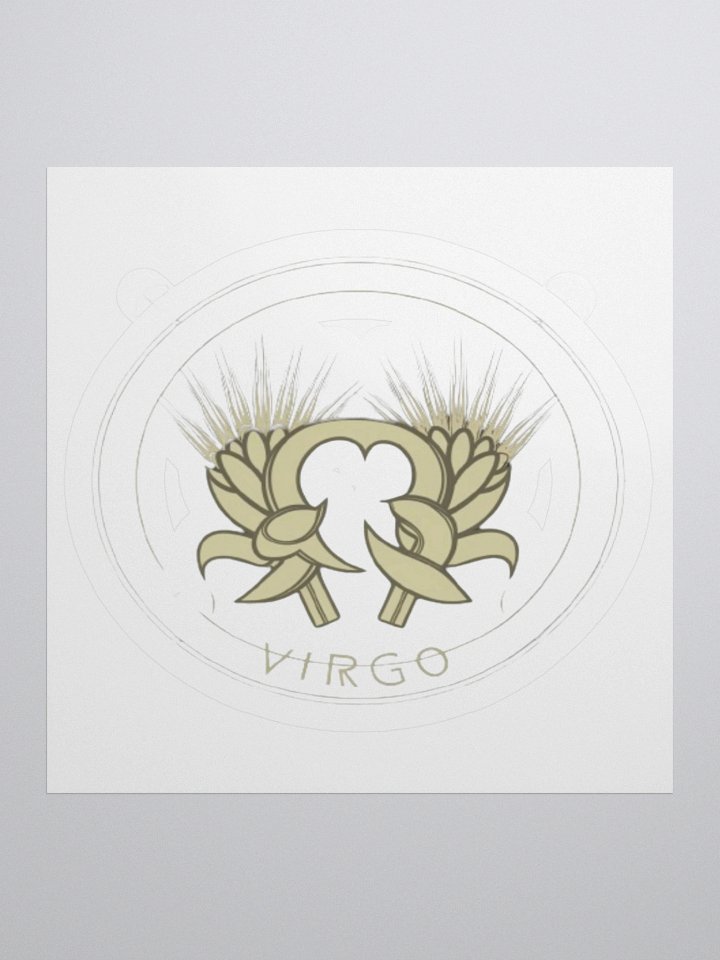 Virgo Zodiac Sticker - Maiden with Wheat - Durable Vinyl product image (1)