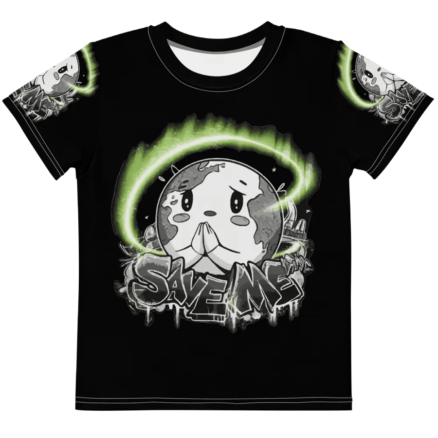 Save Me Kids Crew Neck T-Shirt | Eco-Friendly Style for Young Activists product image (12)