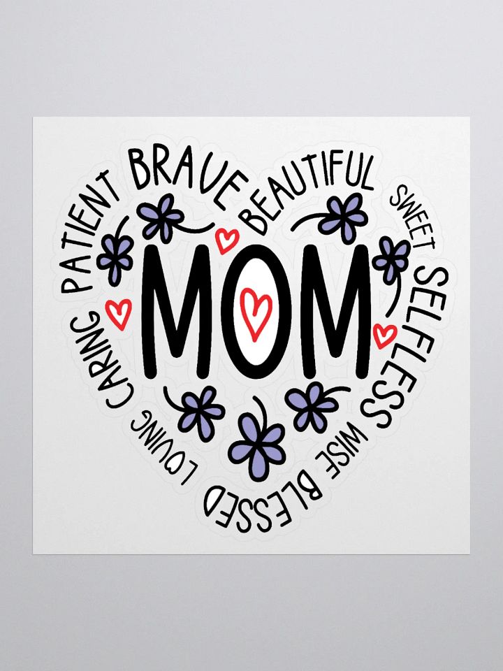 Mom's Heart Tribute Stickers product image (1)