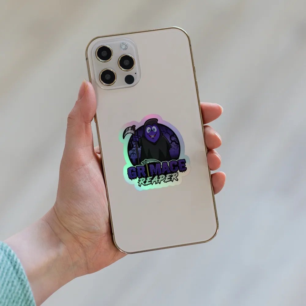 Grimace Reaper Holographic Sticker product image (8)