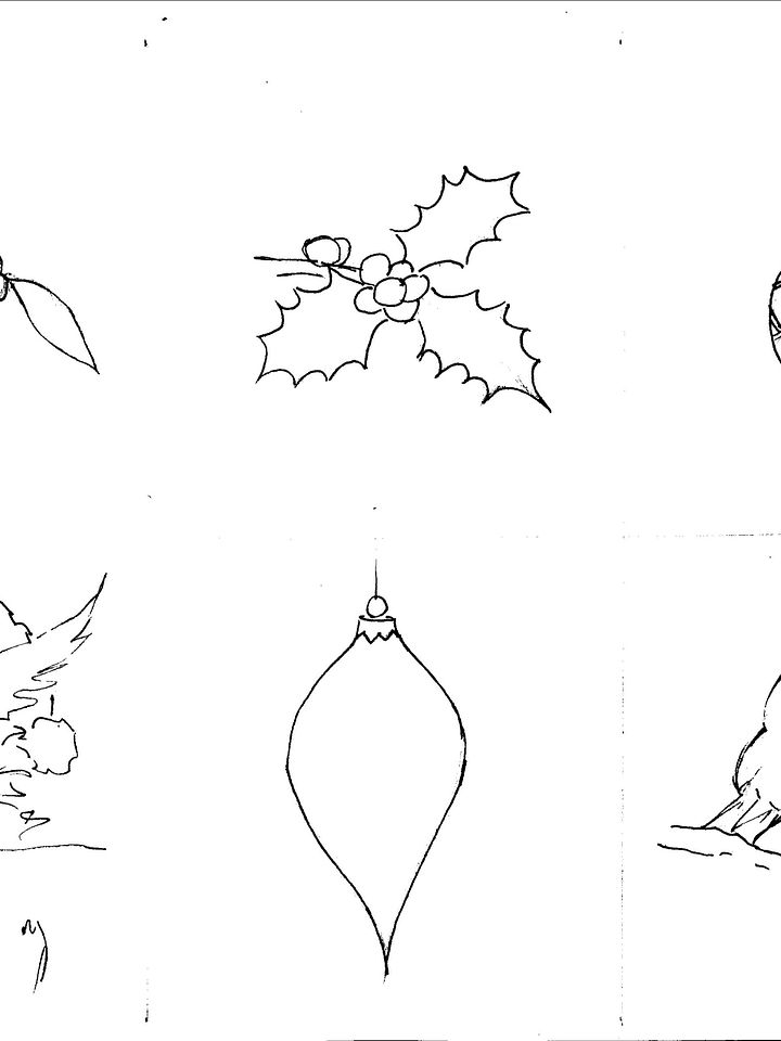 Christmas card Designs for you to paint product image (1)