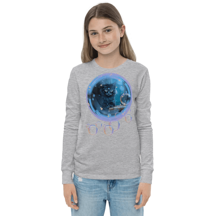 Bubble Cat Youth Long Sleeve T-Shirt product image (21)