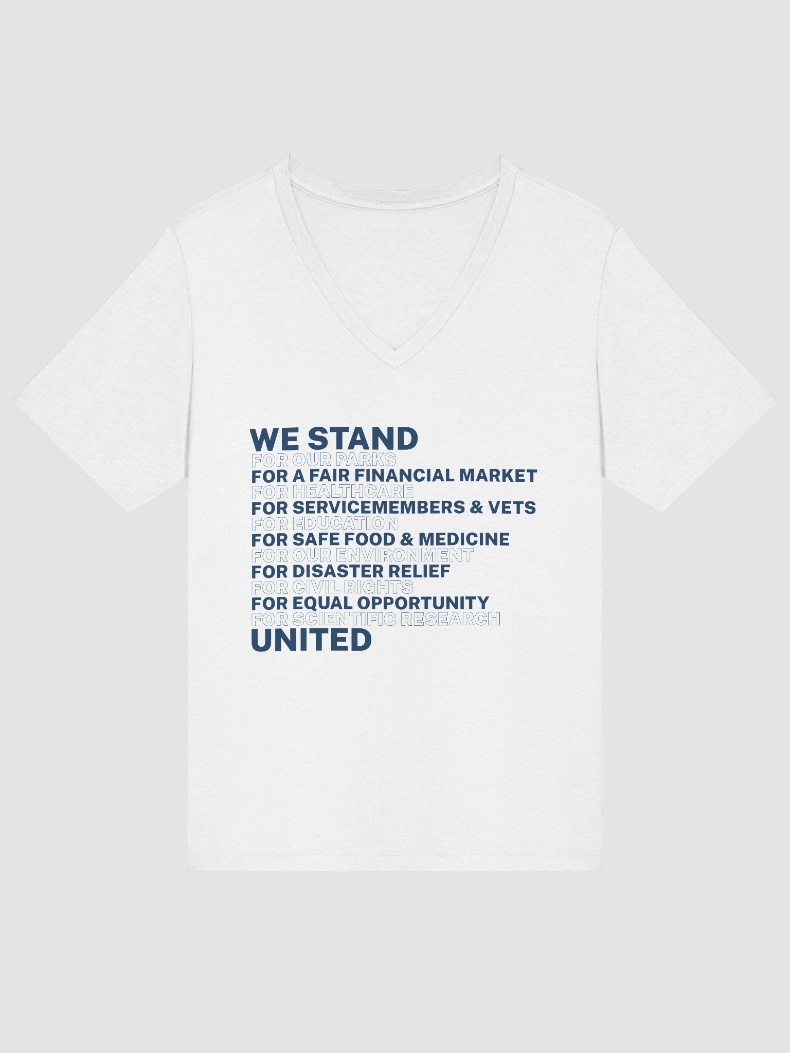 We Stand United Women's Cut V-Neck T-Shirt product image (18)
