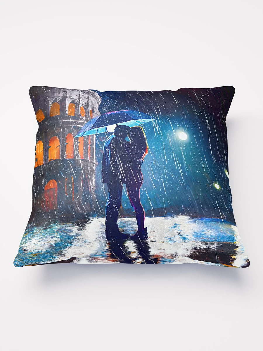 Rain by the Colosseum - Romantic Rome Throw Pillow product image (2)