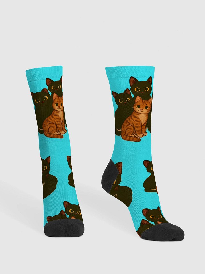 Upside-Down cats Crew Socks product image (2)