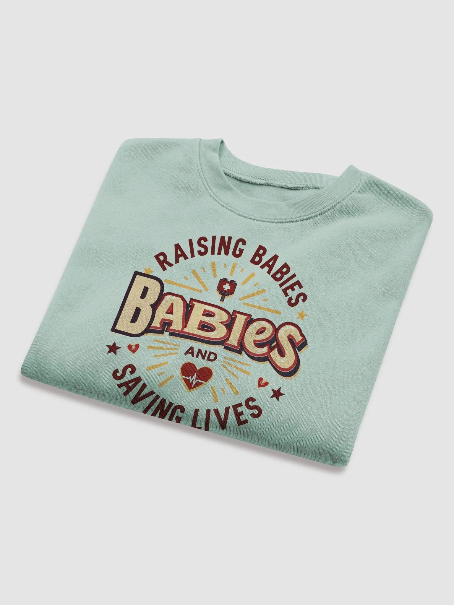 mommy Rasing Babies and saving lives Crop Sweatshirt product image (39)