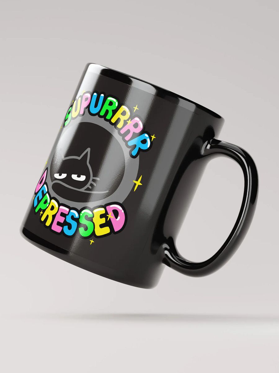 Supurrr Depressed Mug (Black) product image (4)