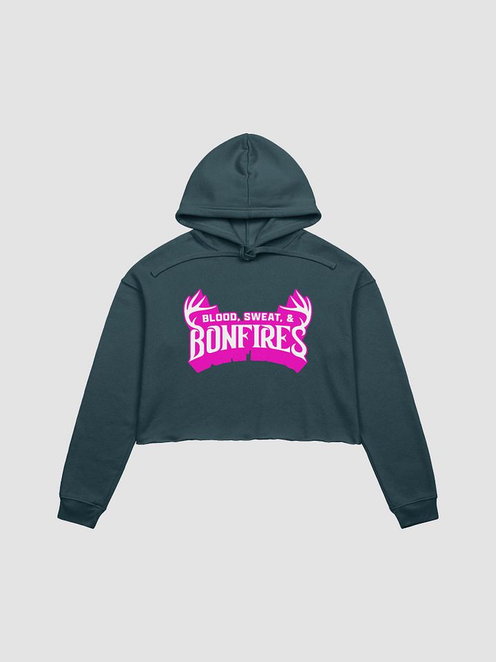 Crop Hoodie - Antler Pink Logo product image (1)