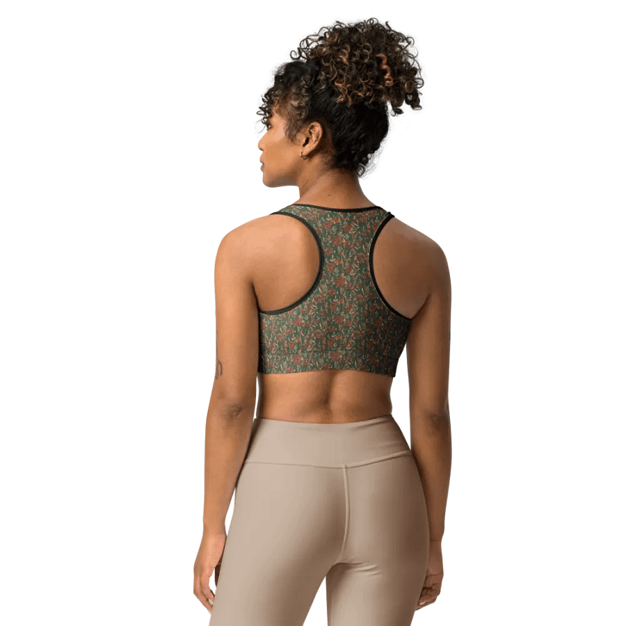 Brown All-Over Print Sports Bra product image (12)