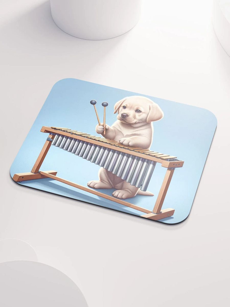 Marimba Playing Puppy Mouse Pad product image (3)
