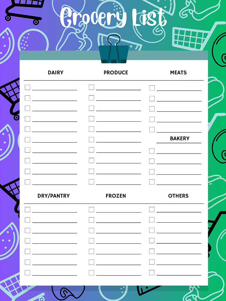 Grocery List product image (1)