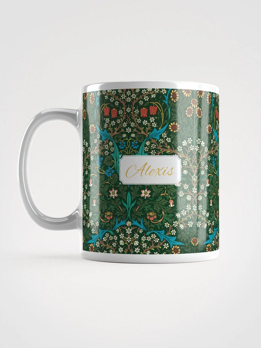 Personalized Tulip Pattern White Glossy Mug product image (6)