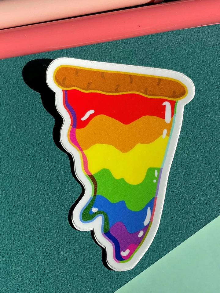 Rainbow Paint Pizza Slice product image (1)