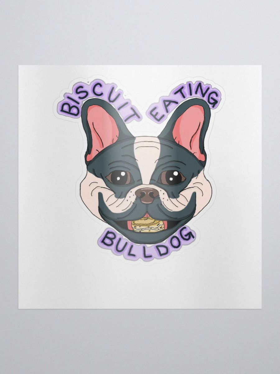 Biscuit Eating Bulldog! Sticker product image (1)