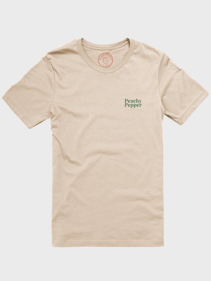 Retro Warped Green Peachy Pepper T-Shirt - Soft Earthy product image (2)
