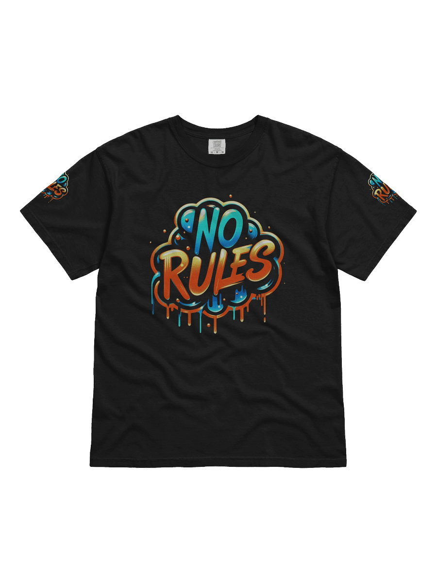 NO RULES – Bold Urban Graffiti Text Design product image (1)