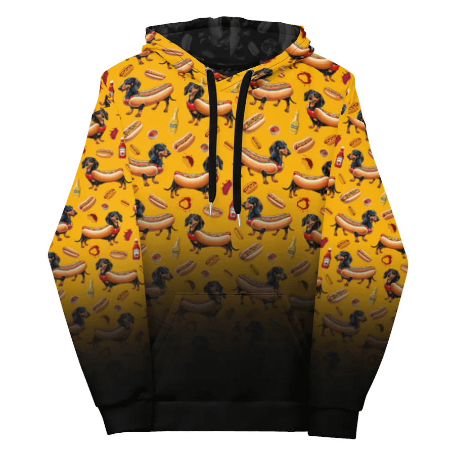 Dachshund Delight All-Over Hoodie (Poison) product image (12)