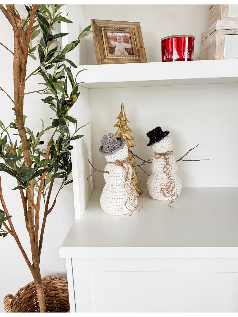 Rustic Farmhouse Snowman Crochet Pattern product image (4)