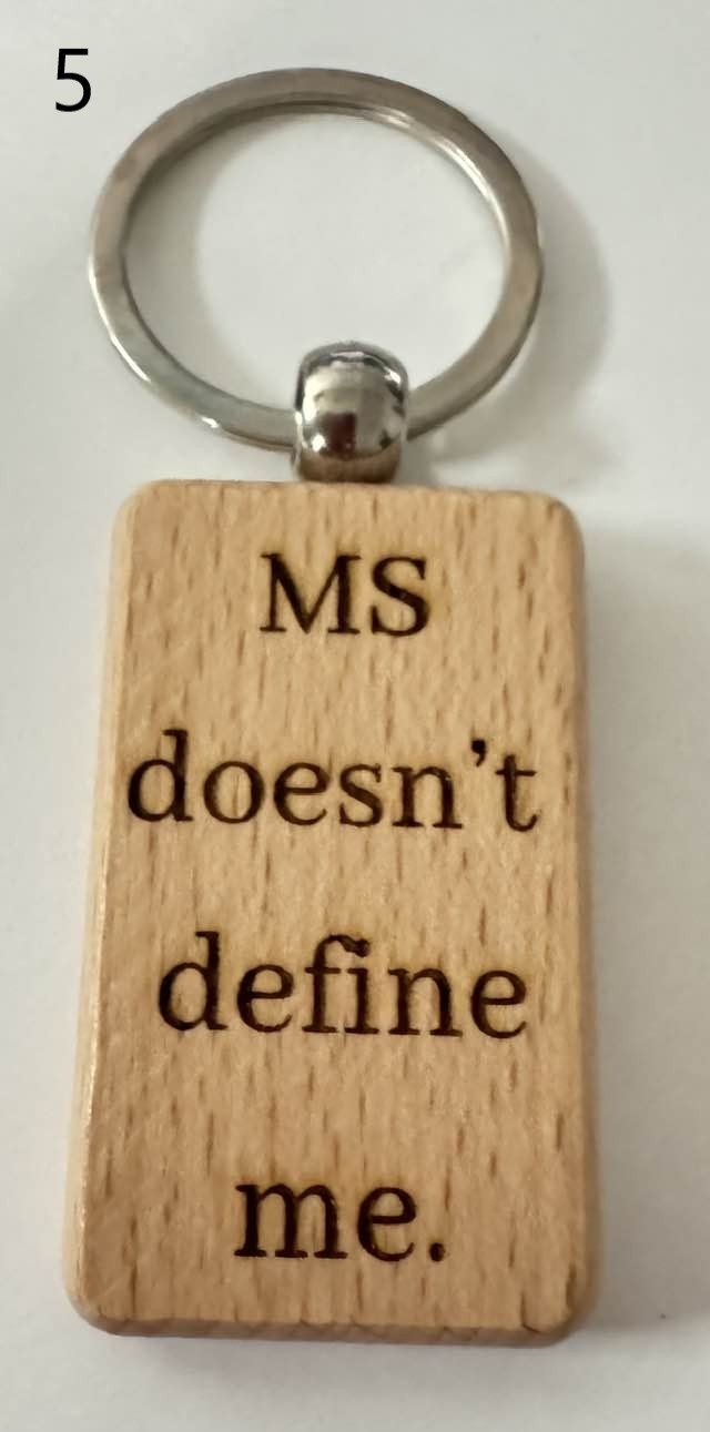 Wooden Engraved Illness Awareness Keychains | Chronic Pain, Cancer, & More  (6) product image (5)