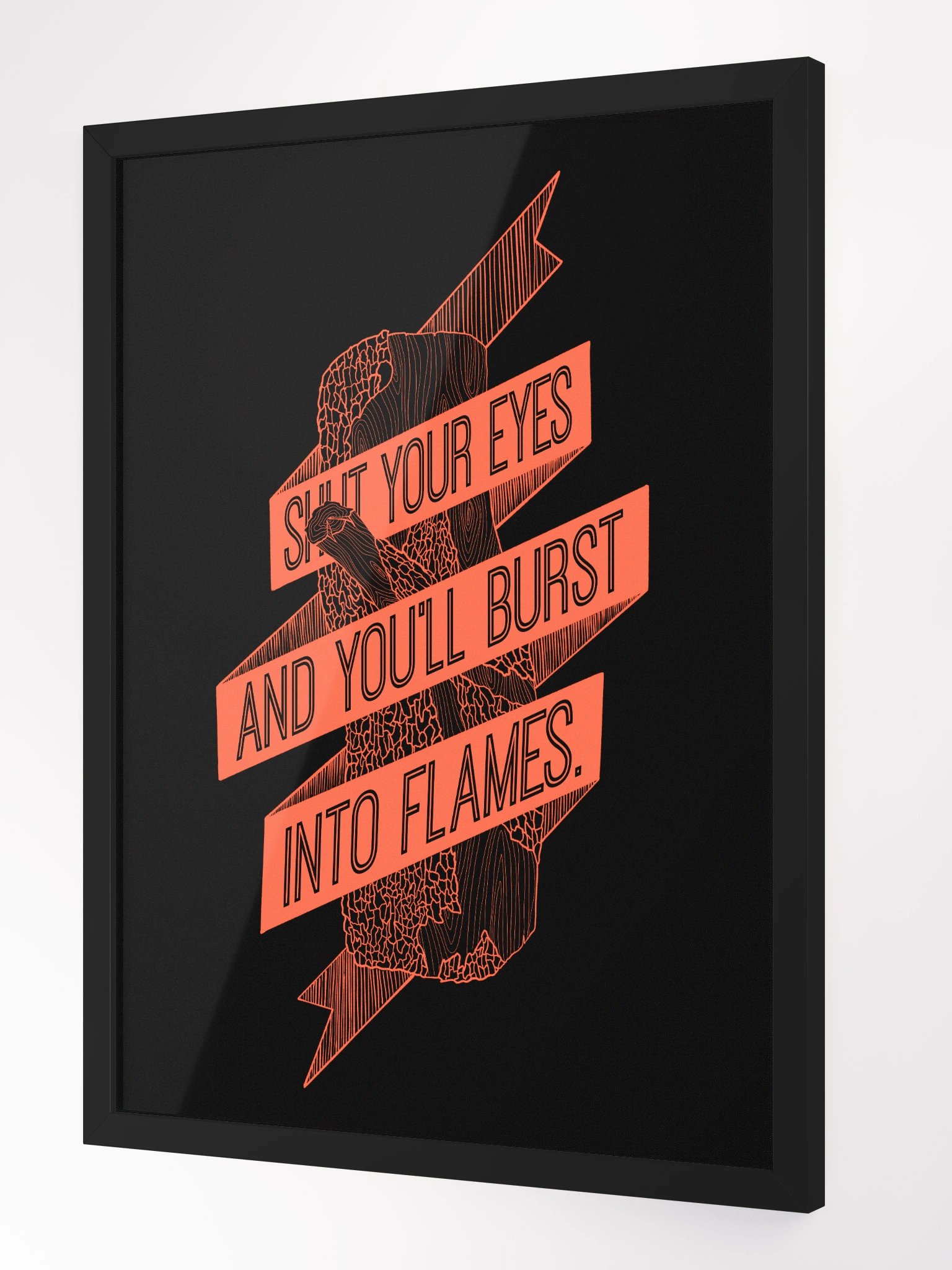 Into Flames Framed Poster product image (2)